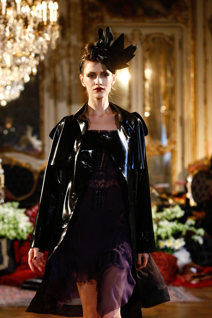 House of Harlot makes Latex pieces for John Galliano at Paris Fashion