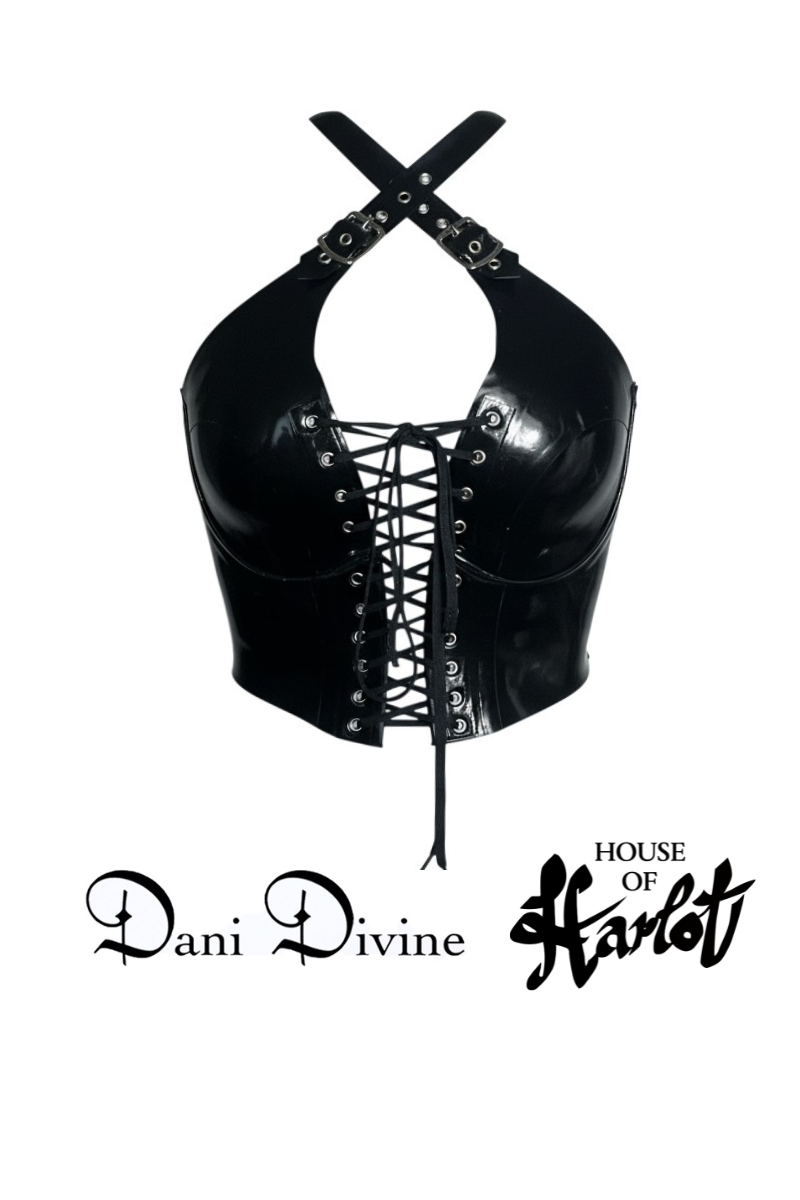 MERCY LACE UP TOP | Latex Top | Latex Clothing | House of Harlot