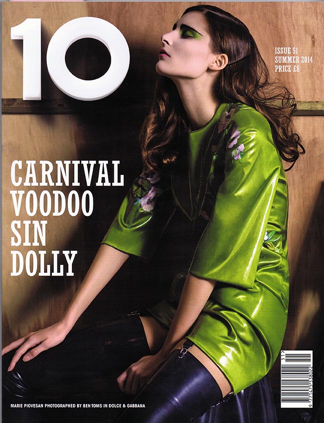 No. 10 Magazine 'Sin In My Heart' featuring House of Harlot latex pieces