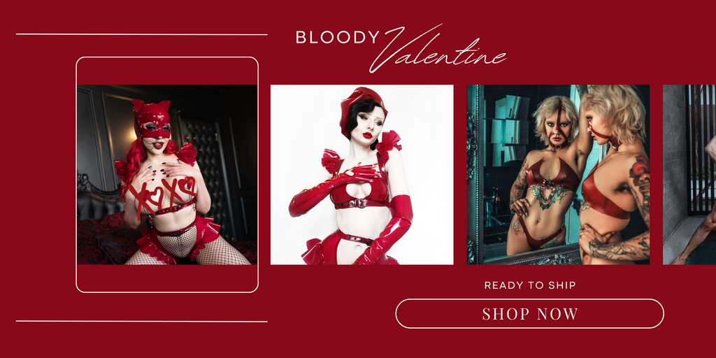 Bloody Valentine Collection - Ready To Ship - House of Harlot Luxury Latex Fetish Fashion 