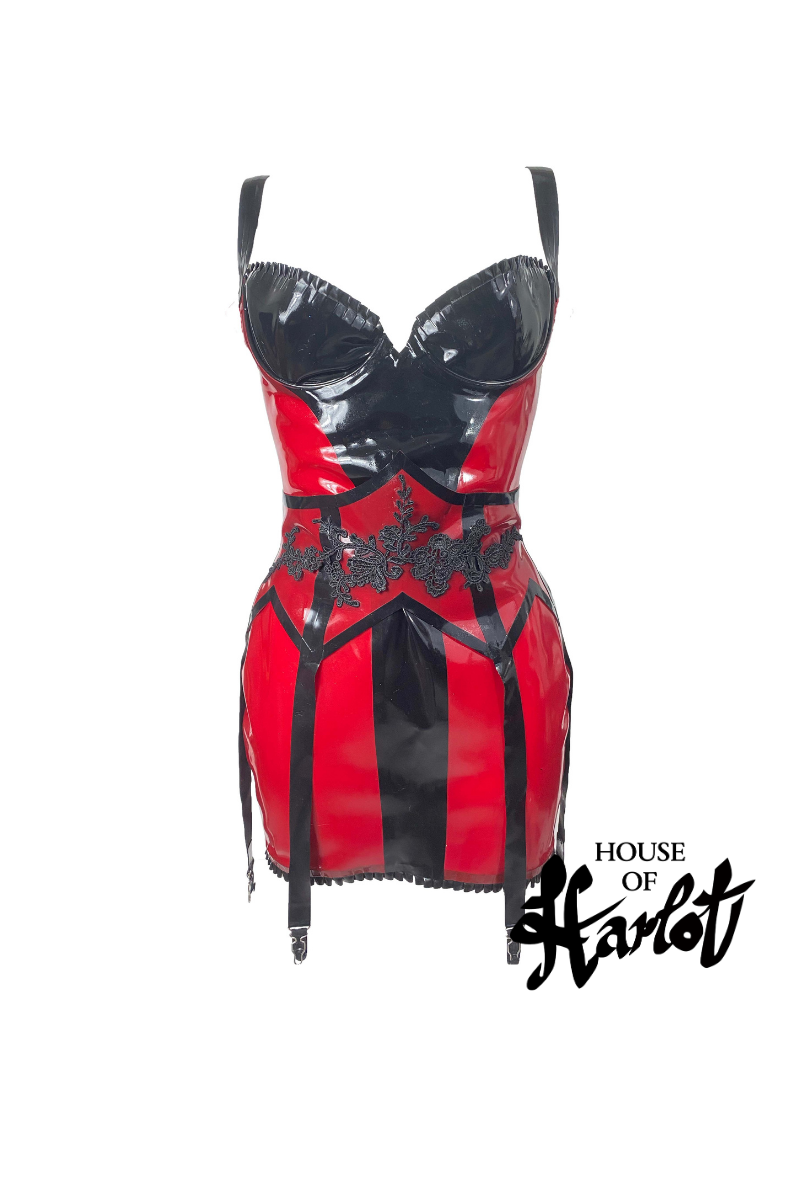 white christmas dresses Bettie Mini Dress – Jane Doe Latex main image 0