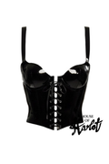 CYNTHIA LACED FRONT BUSTIER TOP