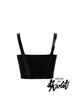 CYNTHIA LACED FRONT BUSTIER TOP