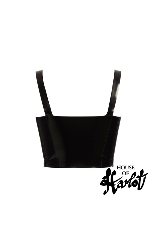 CYNTHIA LACED FRONT BUSTIER TOP