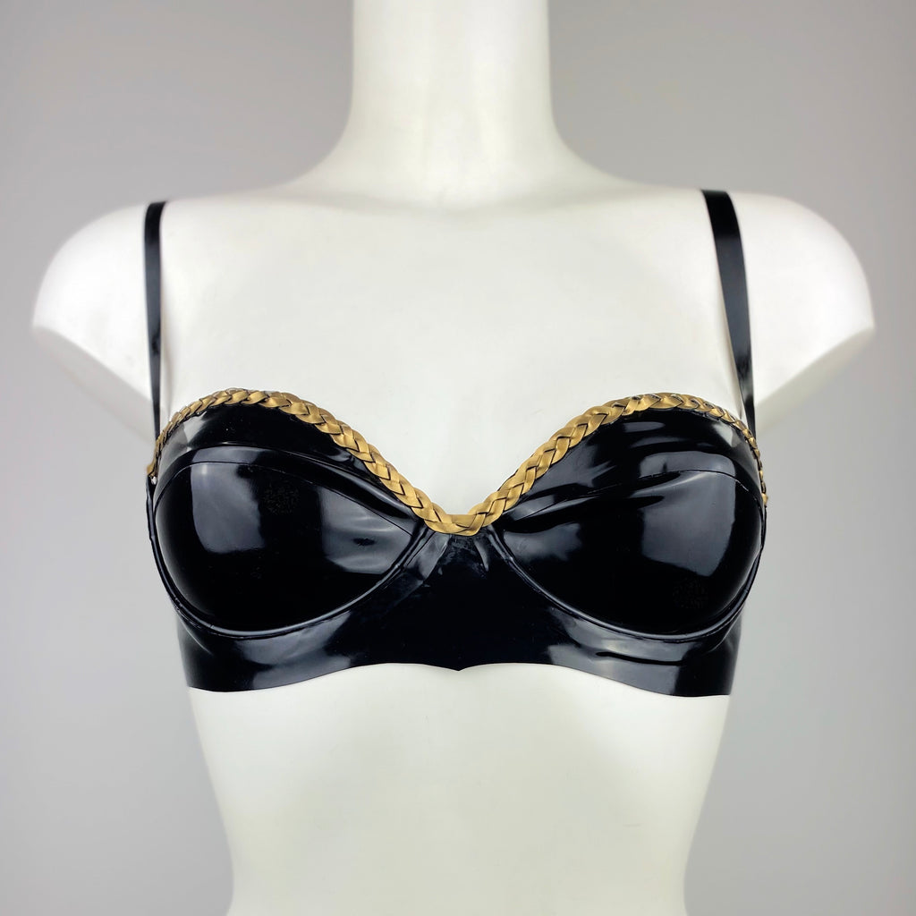 XS - CUSTOM BRAIDED BRA TOP - SAMPLE CLEARANCE