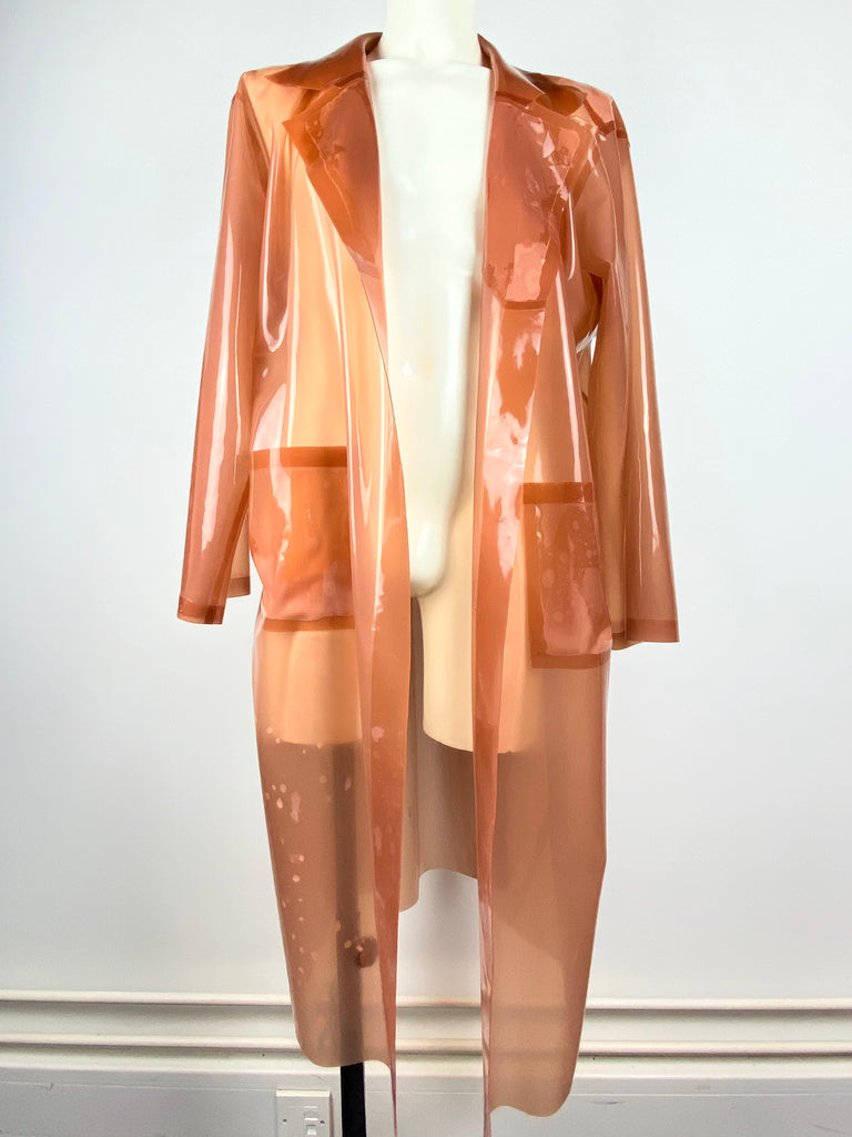 ONE SIZE - OVERSIZED TRANSPARENT MAC COAT - SAMPLE CLEARANCE