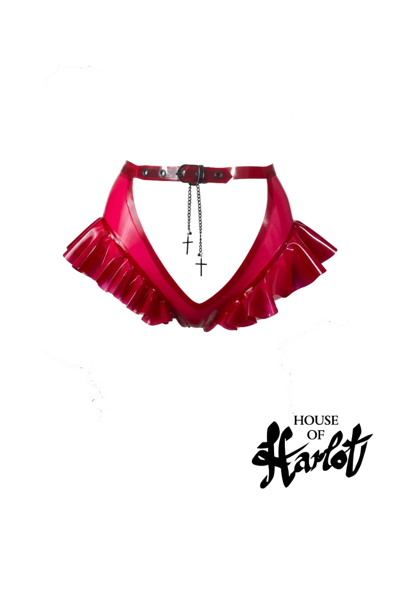 RASHA FRILLED HIGH WAISTED KNICKERS